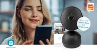 SmartLife Camera voor Binnen | Wi-Fi | Full HD 1080p | Kiep en kantel | Cloud Opslag (optioneel) / microSD (niet inbegrepen) / Onvif | Met bewegingssensor | Nachtzicht | Zwart - thumbnail