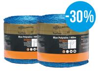 Gallagher Duopack TurboLine blauw Kunststofdraad 2x400m - thumbnail