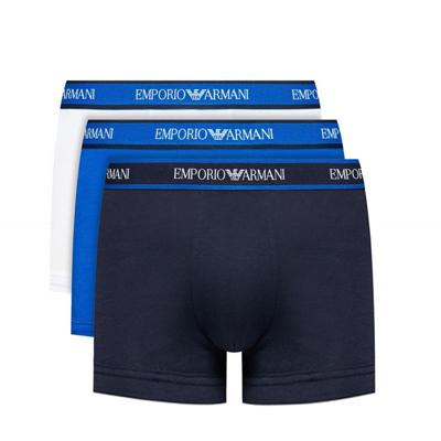 Emporio Armani 3-pack boxershorts - blauw/wit/zwart