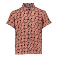 Geisha Meisjes blouse AOP - licht terra/zwart - thumbnail