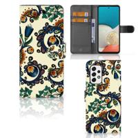 Wallet Case Samsung Galaxy A53 Barok Flower - thumbnail