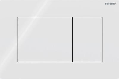 Geberit Sigma 01 bedieningspaneel square glans wit voor Sigma reservoirs 8cm (UP720) en 12cm (UP320)