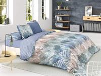 Noorse hoes Pierre Cardin SCOTT Blauw 144 Draden 150 x 230 cm - thumbnail