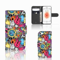 Apple iPhone 5 | 5s | SE | Wallet Case | met Pasjes | Punk Rock - thumbnail