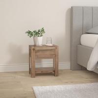 Nachtkastje met lade 40x30x48 cm massief acaciahout - thumbnail
