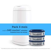 Starterspack luieremmer + 3 navullingen Dress Up ANGELCARE wit - thumbnail