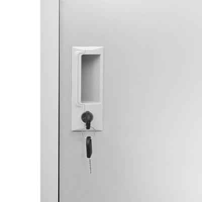 VidaXL Lockerkast 90x45x92,5 cm staal lichtgrijs