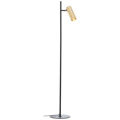 Brilliant VloerlampMarty zwart met goud - G80054/86 Brilliant VloerlampMarty zwart met goud - G80054/86