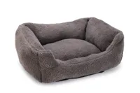 Beeztees Pluche ligbed kadi 47x37x18cm grijs - thumbnail