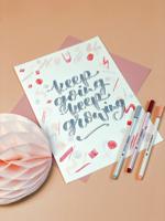 Stabilo pen 68 brush - viltstift - bleek vermiljoen (30) - thumbnail