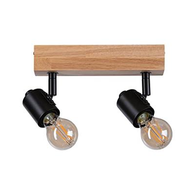 Paulmann Arvid 66771 Wandspot E27 Zwart, Hout (licht)