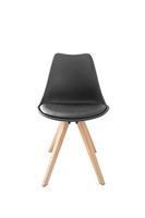 byLIVING 2 stoelen Kira (Zwart/eiken) - thumbnail