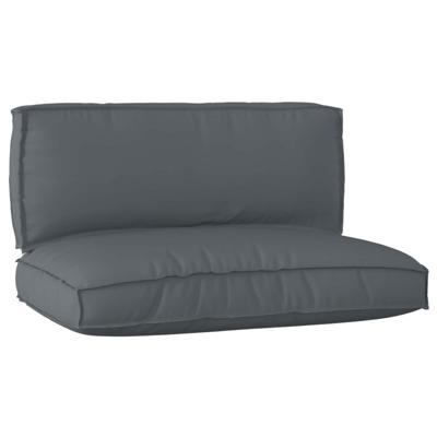 Pallet Kussen Set 2 pcs Antraciet Oxford Stof Pallet Kussen Set 2 pcs Antraciet Oxford Stof