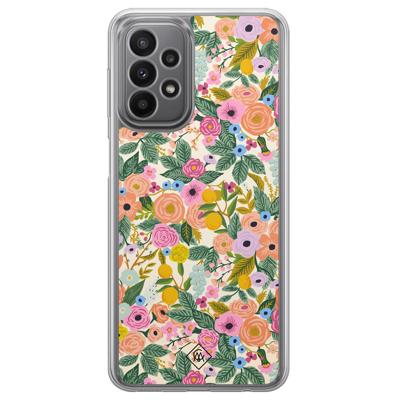 Samsung Galaxy A23 hybride hoesje - Pink gardens Samsung Galaxy A23 hybride hoesje - Pink gardens