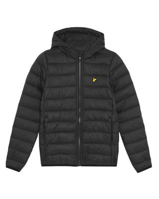 Lyle & Scott winter winterjas jongens - zwart - gewatteerd