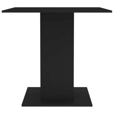 Eettafel 80x80x75 cm spaanplaat zwart Eettafel 80x80x75 cm spaanplaat zwart