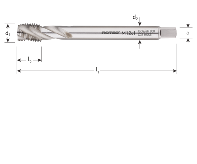 Rotec HSS-E Machinetap '800' | Blind | DIN 374 | MF20x2,0 - 335.2020C Rotec HSS-E Machinetap '800' | Blind | DIN 374 | MF20x2,0 - 335.2020C