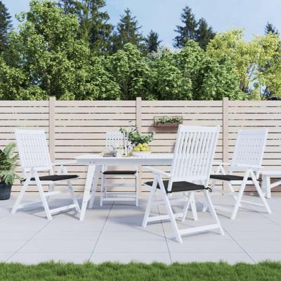 VidaXL Tuinstoelkussens 4 st 50x50x4 cm oxford stof zwart VidaXL Tuinstoelkussens 4 st 50x50x4 cm oxford stof zwart