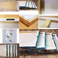 Schilderij met Frame -Strand en een rode Bloem, 120x80cm, 1 Luik - thumbnail