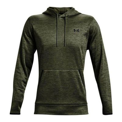 Herenhoodie Under Armour Fleece Twist Olijf - Maat: M