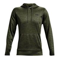 Herenhoodie Under Armour Fleece Twist Olijf - Maat: M - thumbnail