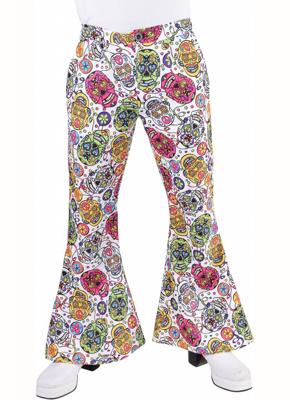 Hippie broek mexican skull man