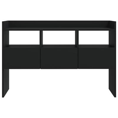 Dressoir 105x30x70 cm bewerkt hout zwart