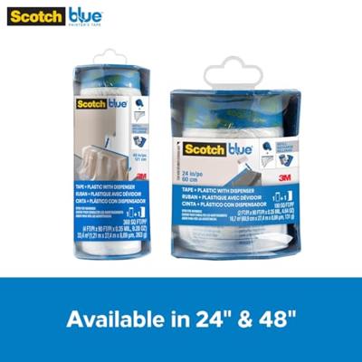 Scotch PTD2093EL-48-S Afdekfolie ScotchBlue Blauw (transparant) (l x b) 27.4 m x 1.2 m 1 stuk(s)