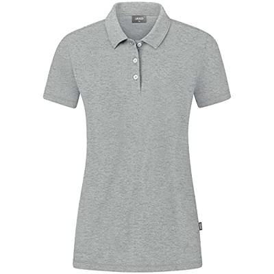 JAKO C6321D Polo Organic Stretch Dames - Lichtgrijs Gemeleerd - 42 JAKO C6321D Polo Organic Stretch Dames - Lichtgrijs Gemeleerd - 42
