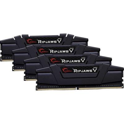 G.Skill Ripjaws V Werkgeheugenset voor PC DDR4 64 GB 4 x 16 GB Non-ECC 3600 MHz 288-pins DIMM CL18-22-22-42 F4-3600C18Q-64GVK G.Skill Ripjaws V Werkgeheugenset voor PC DDR4 64 GB 4 x 16 GB Non-ECC 3600 MHz 288-pins DIMM CL18-22-22-42 F4-3600C18Q-64GVK