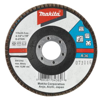 Makita Accessoires Lamellenschuursch. 115x22 K36 - D-27028 Makita Accessoires Lamellenschuursch. 115x22 K36 - D-27028