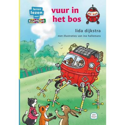 Kluitman vuur in het bos