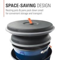 GSI Outdoors Bugaboo Ceramic Base Camper Set Pan Blauw L - thumbnail