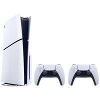 PlayStation 5 Disc Edition + 2 Dualsense Wireless Controllers (SLIM VERSION) - thumbnail