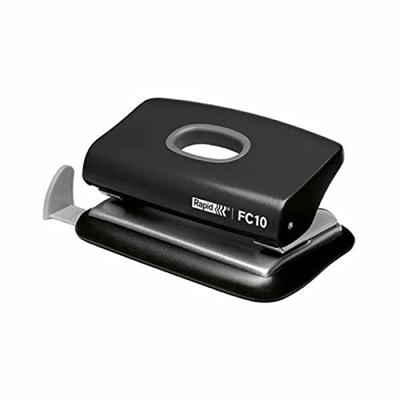 Rapid mini perforator FC10, 2-gaats, 10 blad, zwart