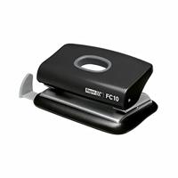 Rapid mini perforator FC10, 2-gaats, 10 blad, zwart - thumbnail