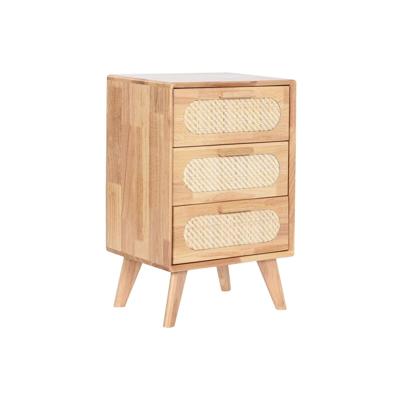 Ladekast Home ESPRIT Natuurlijk Metaal Rubberwood 40 x 30 x 63 cm