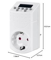 Stekker met digitale timer Hama Mini 230 V 16 A - thumbnail