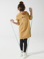 Meisjes legging met iriserende riem zwart - thumbnail