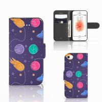 Apple iPhone 5 | 5s | SE | Wallet Case | met Pasjes | Space - thumbnail