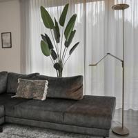 Steinhauer Messing leeslampZodiac LED 2-lichts 165cm - 2107BR - thumbnail