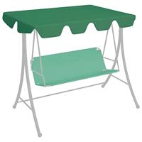 VidaXL Vervangingsluifel voor schommelbank 150/130x105/70 cm groen - thumbnail