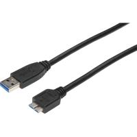 Digitus AK-300116-010-S USB-kabel USB 3.2 Gen1 USB-A stekker, USB-micro-B 3.0 stekker 1.00 m Zwart - thumbnail