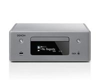 Denon RCDN10 Stereo Receiver met CD Speler & Radio, HiFi Receiver met Bluetooth, WiFi, Airplay 2, Muziek Streamen, HEOS Multiroom, 2x Optische Ingang - Grijs - thumbnail
