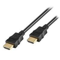 HDMI kabel - 1.4 - High Speed - Geschikt voor 4K Ultra HD 2160p en 3D-weergave - Beschikt over Ethernet - 0.5 meter - Korte HDMI kabel - Zwart - thumbnail