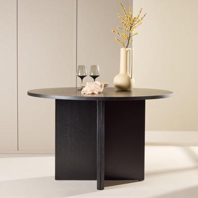 Nohr Uitschuifbare Ronde Eettafel 'Shuree' 120/170 x 120cm, kleur Zwart