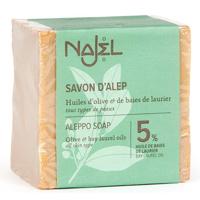Najel Aleppo Aleppo olijf zeep 5% laurier 190 Gram - thumbnail