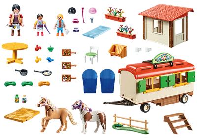 Playmobil Playmobil Ponykamp aanhanger 70510