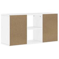 Tv-meubel wit 79x24x40,5 cm massief grenenhout - thumbnail