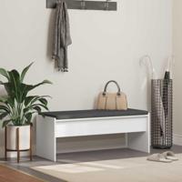 Halbank met kussen Wit 100 x 38 x 46 cm - thumbnail